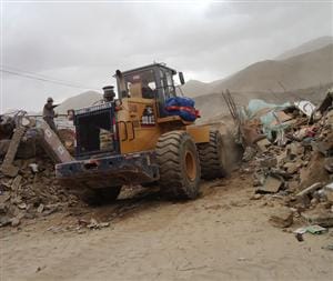 Supporting action in Yushu,Qinghai Province,China after the earthquake