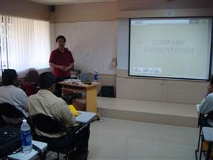 A training session was held in India