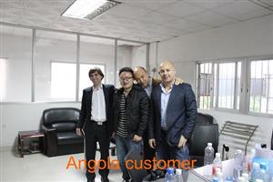 Angola customer visiting us
