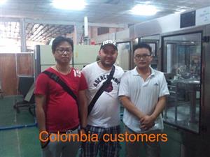 Colombia customers in our factory