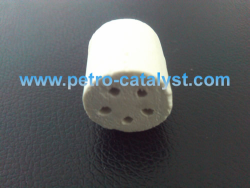 Inert Ceramic Cylinder Support with 5 inner holes